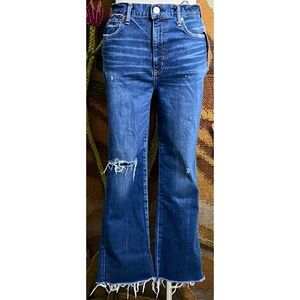 Moussy Rhode Cropped Flare Jeans 28